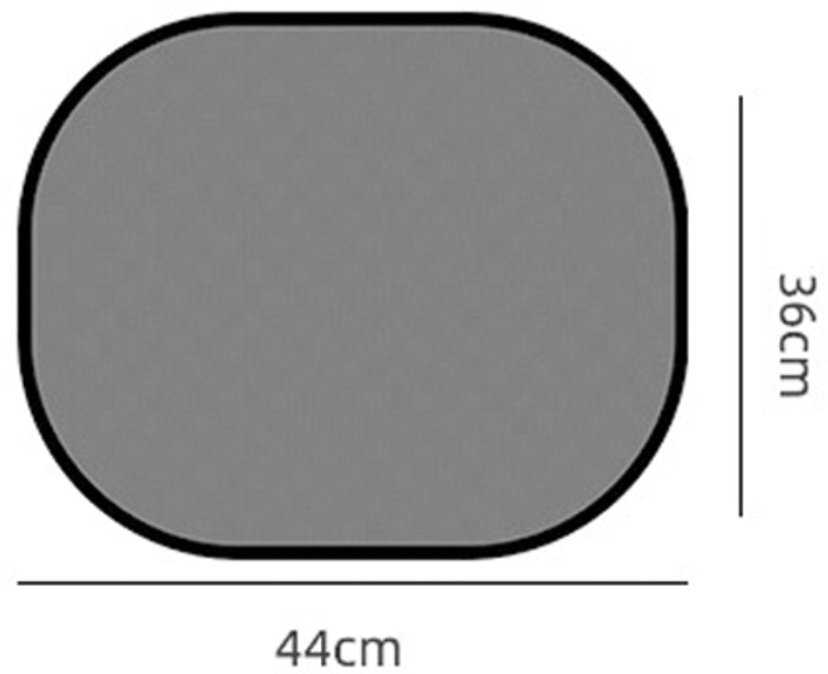 Car Side Window Sunshade - 2 Pieces - UV Protection - Car Sunshade for Baby & Child - Car Window Sun Protection - Car Sunshade - Car Accessories - Universal - 44 cm x 36 cm - Black - Polyester