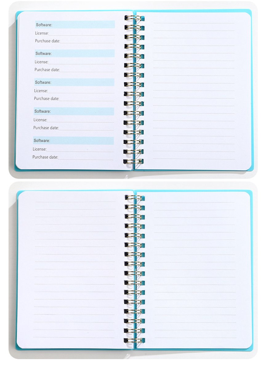 Password Book - Password Booklet - Password Booklet with Alphabet - Password Organizer - Password Notebook - A6 - Blue
