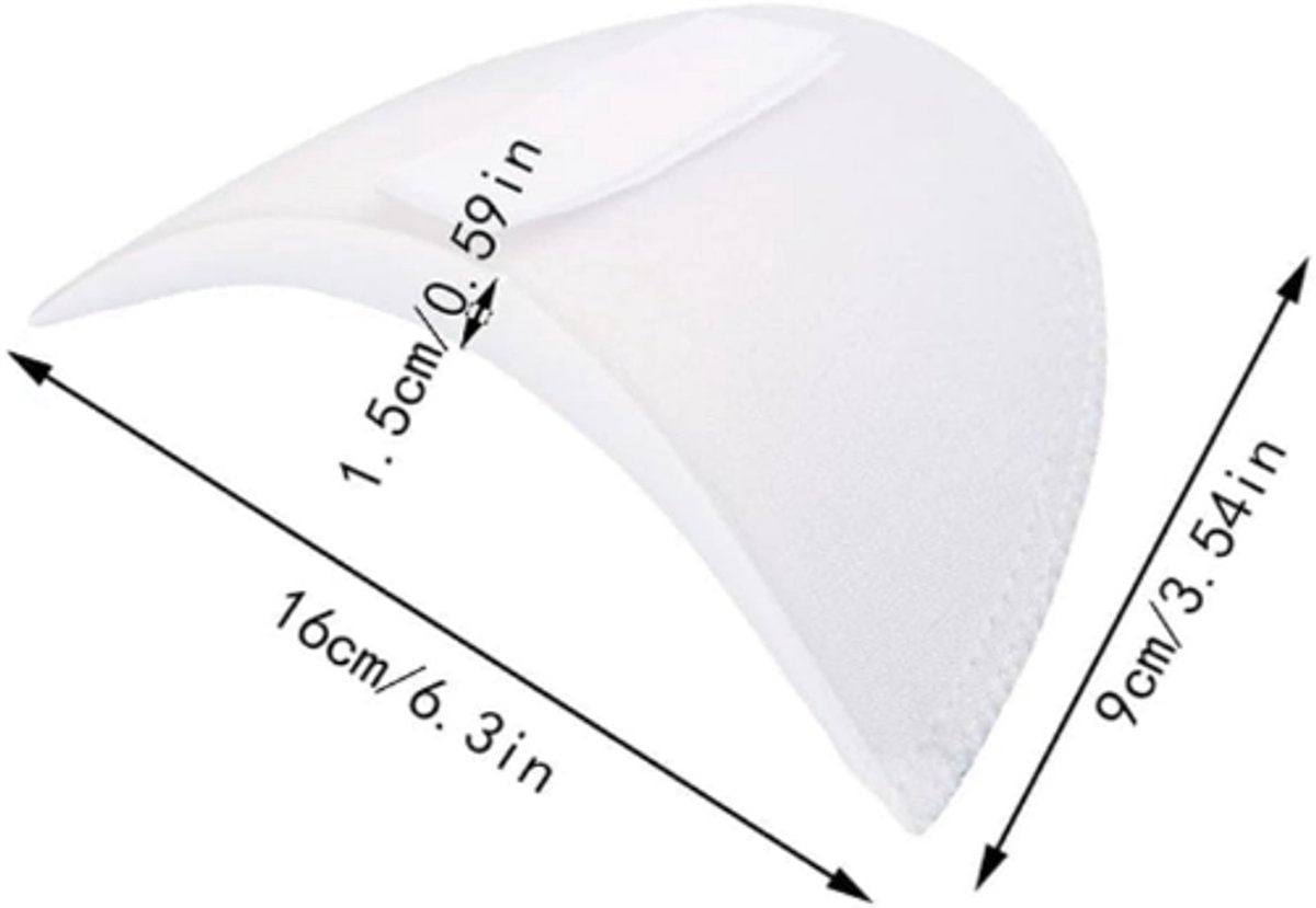2 Pairs - Shoulder - 16*9*1.5cm - Black and White - Shoulder Pads - Shoulder Pads - Foam Padded - Shoulder Pads - Velcro - Soft Foam Padded - Reusable - For Blazer Clothing Crafts