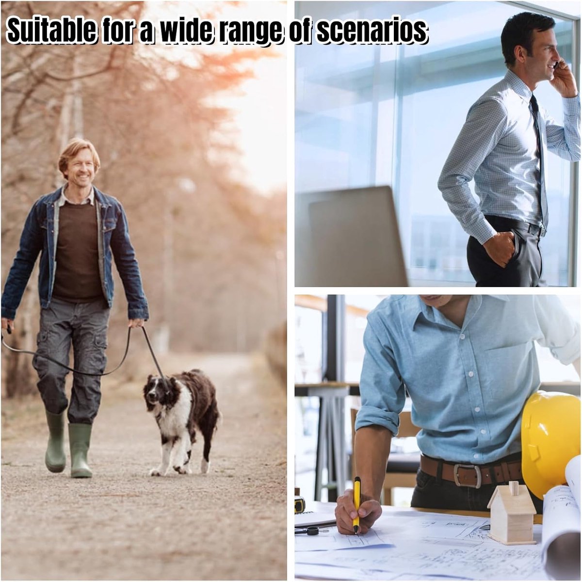 Phone Bag - Phone Holder Belt Men - Belt Clip - For Mobile Phones 6.2-6.5 Inches - Waist Bag - Outdoor Belt Bag - Survival Bag - Black