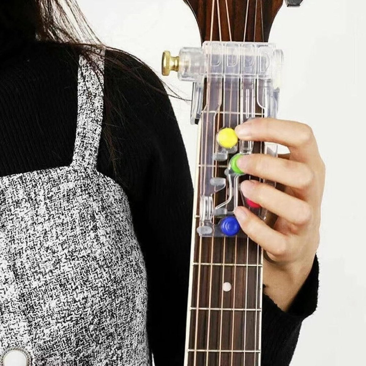 Classical Chord Learning Buddy, Chord Playing Assistant, Guitar Scale Fretboard Notes Sticker for Bonus, Best Study and Learning System for Guitar Lover Beginner - Chord Accessories