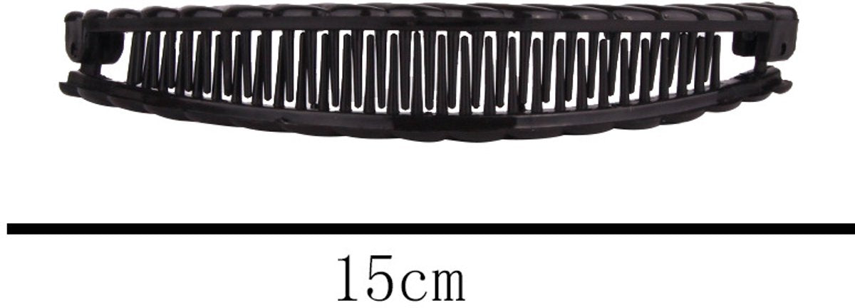 Hair Clip - 3 Pieces - Hair Clip - Hair Clip - Hairpin - Banana Clip - Hairpins Women - Double Comb Long Hair Clips - For Fine Thick Hair - Brown/Black/White