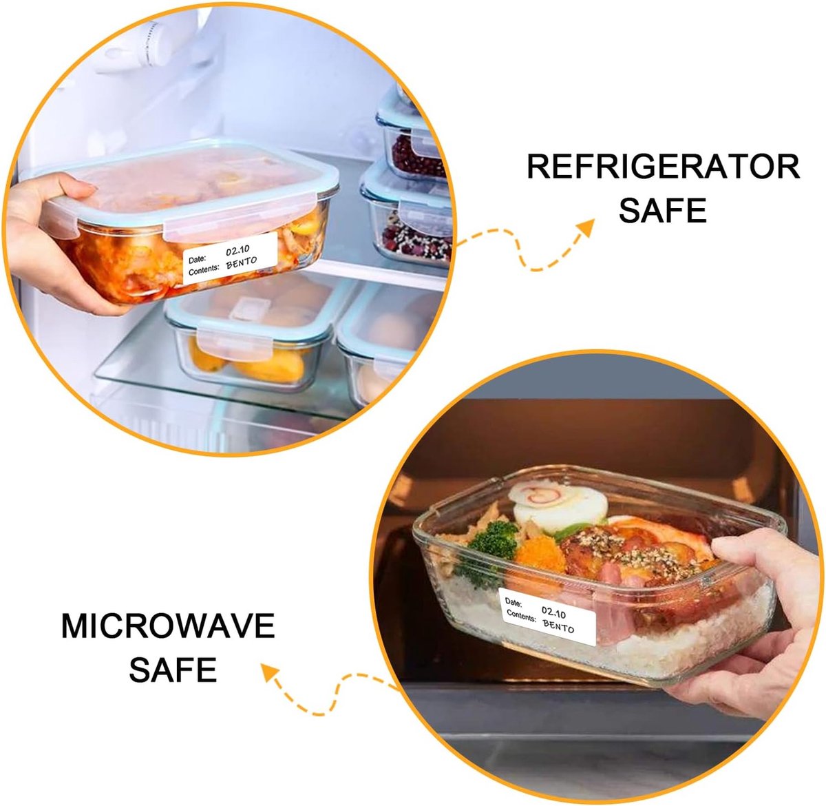 500 Pieces - Freezer Labels - Freezer Stickers - Food Labels - Best Before Labels - Labels - 2.5*5cm - Writable - For Containers, Boxes, Bags