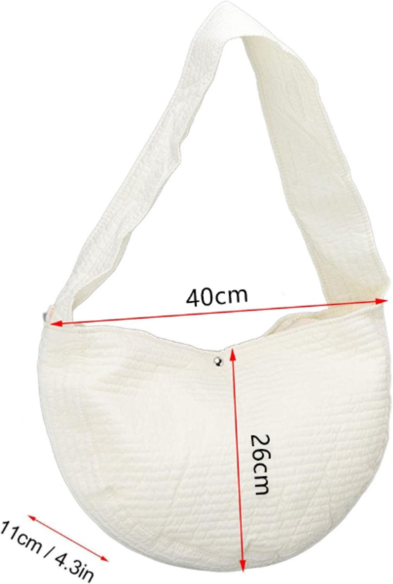 Pet Backpack - Backpack for Cat and Dogs - 40*11*26 cm - Shoulder Carrying Bag - Cat Carrier - Adjustable - For Small Dogs and Cats - For Pets from 5.5-6.5 kg - White - Canvas