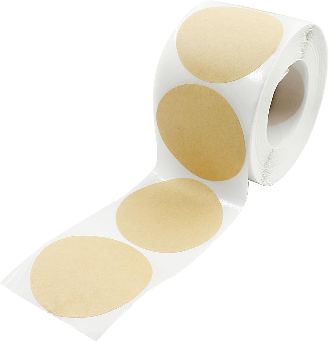 500 Pieces - Labels - Stickers - Round Stickers - Sealing Sticker - Sealing Seal - Food Labels - 5cm - Yellow - Self-Adhesive - Removable - Easy to Write on and Distinguish - For Containers, Boxes, Bags