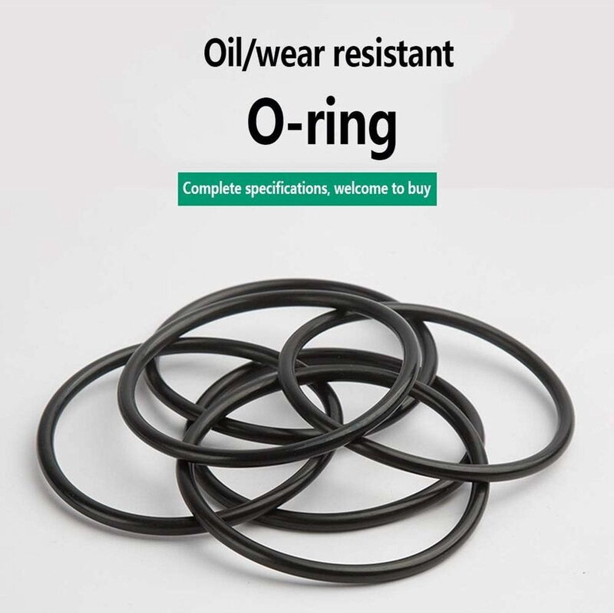 O-rings rubber rings - 225 pieces - 18 sizes - 6x2mm - with assortment box
