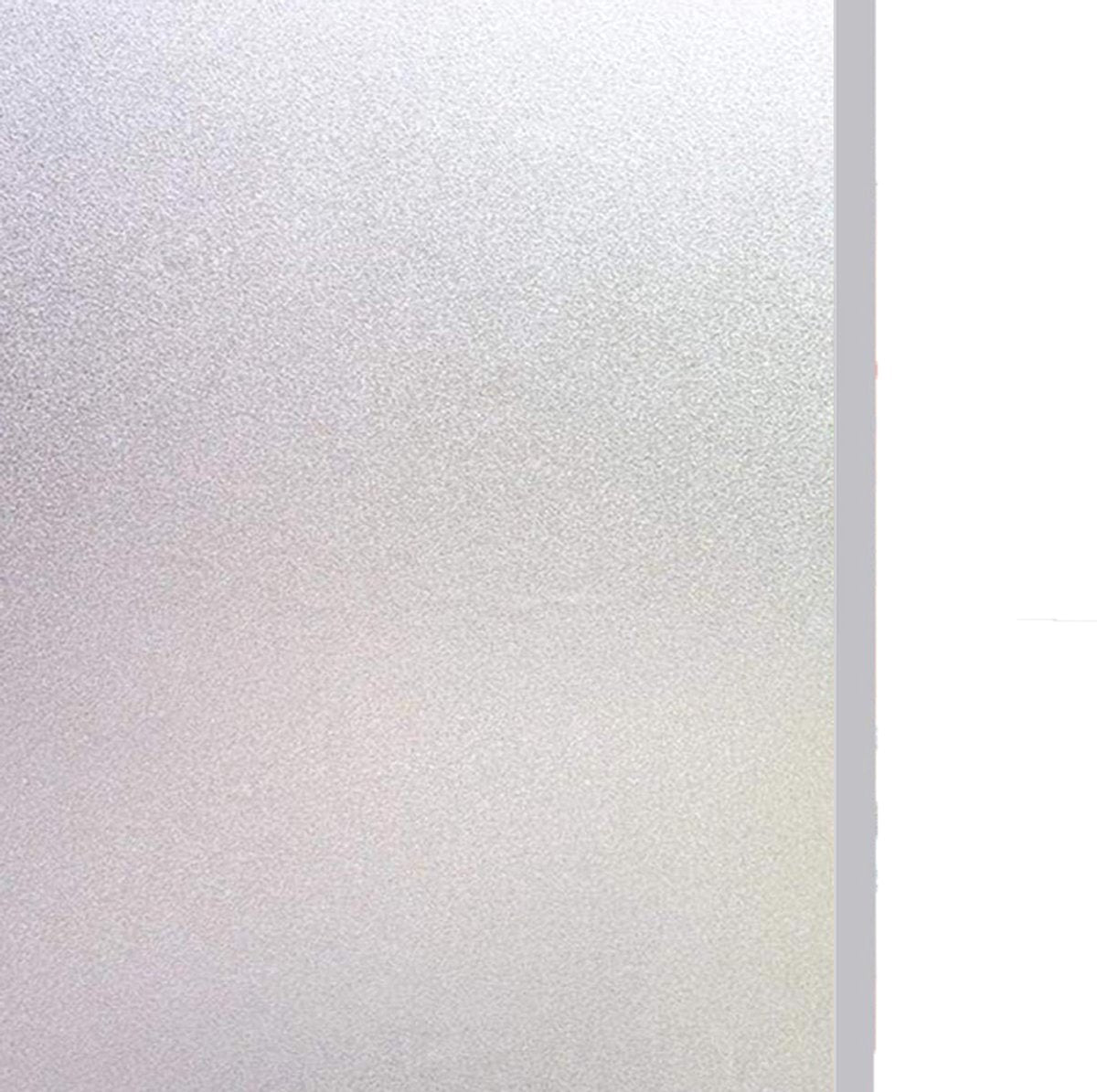 Window film - Easy installation - Glue-free adhesive film for windows and bathrooms - Static - 45cm*3m - white - PVC - Frosted
