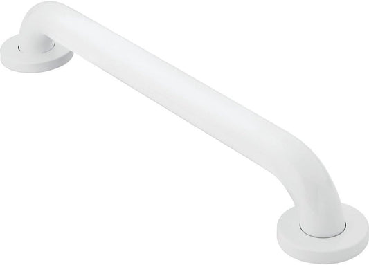 Toilet support rail - bath support - shower support - Grab rail wall support for bathroom, shower, toilet - 40 cm - Wall support - white - metal - Stainless steel