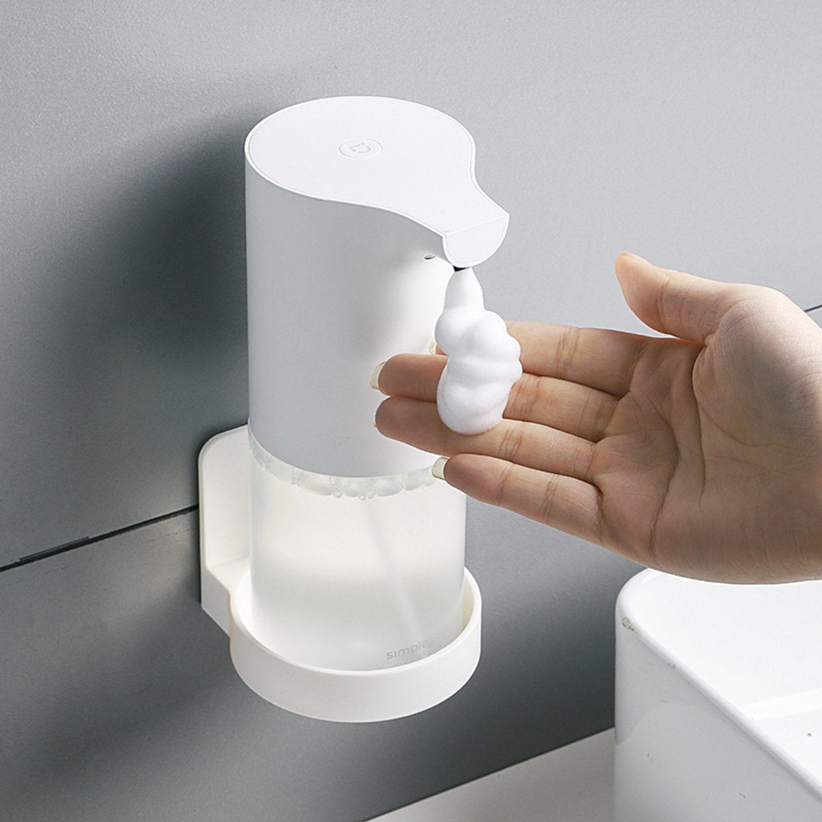 Cup holder - 2 pieces - Cup holder Bathroom - Wall mounted - Self-adhesive - Bathroom shelf - Bathroom rack - White - For placing soap dispensers, mouthwash cups, spice bottles, etc.