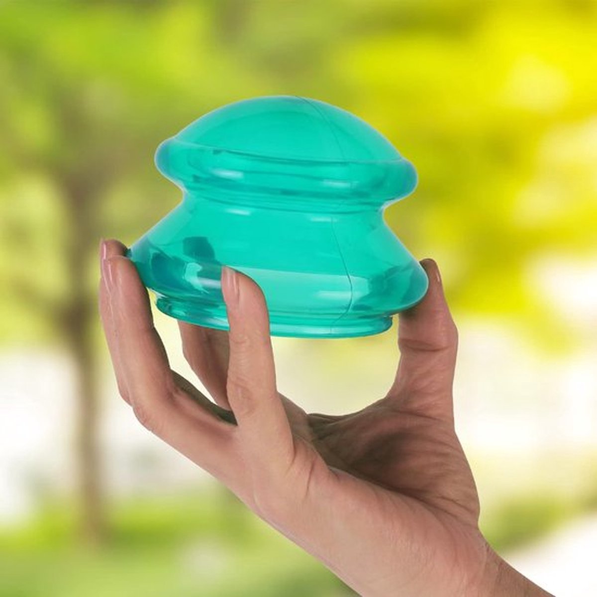 4 pieces silicone cups - Cupping cups - Cupping Set - Cellulite Cups - Cupping For Cellulite - vacuum cup - For reducing cellulite anti-aging relieves pain and joints for buttocks, neck, body - Green