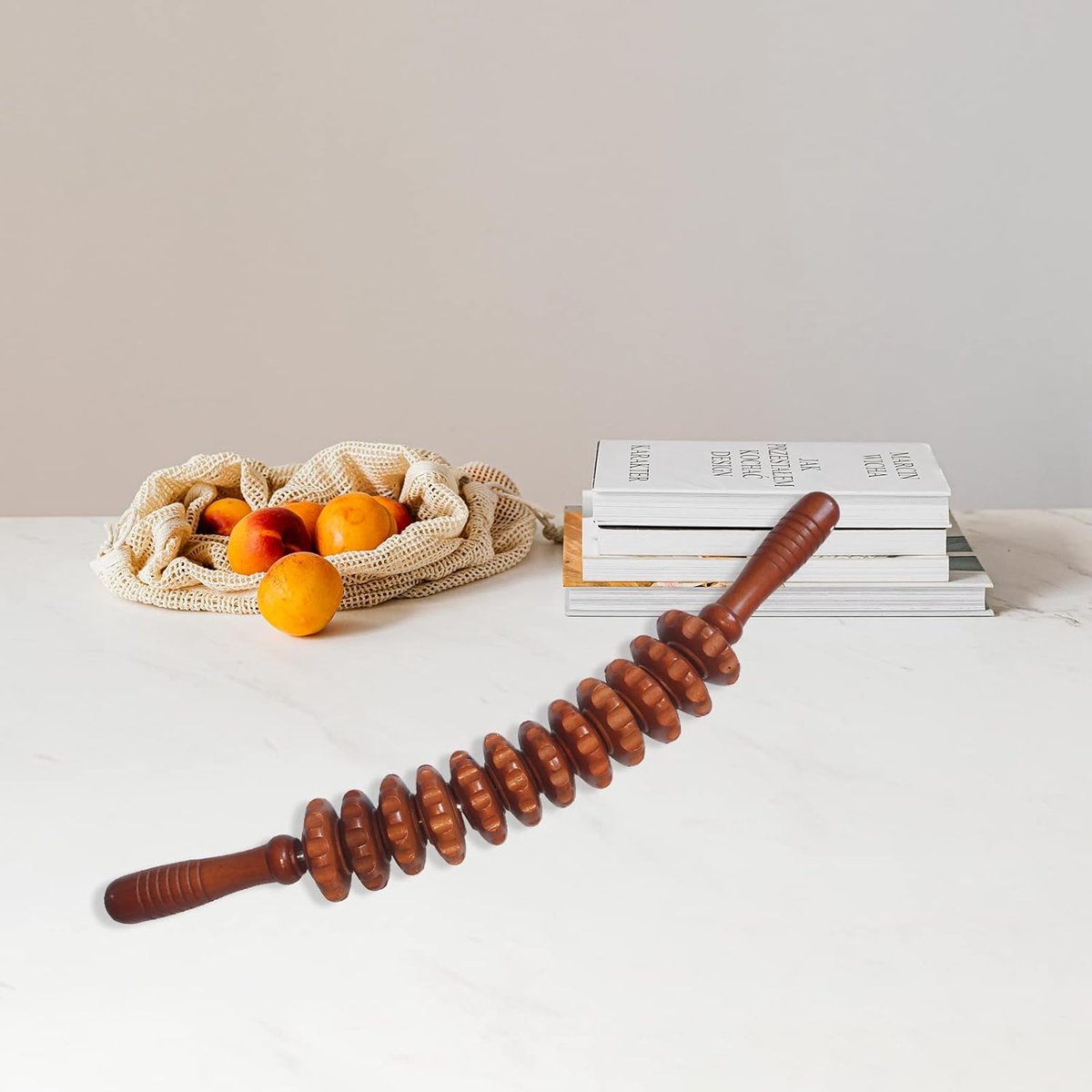 Massage - Massage Device - Massage Stick - Brown - Anti Cellulite Massage Roller Tool - Full Body Massager - Relieve Fatigue