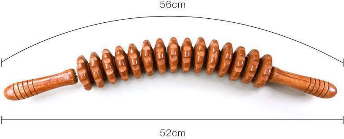 Massage - Massage Device - Massage Stick - Brown - Anti Cellulite Massage Roller Tool - Full Body Massager - Relieve Fatigue