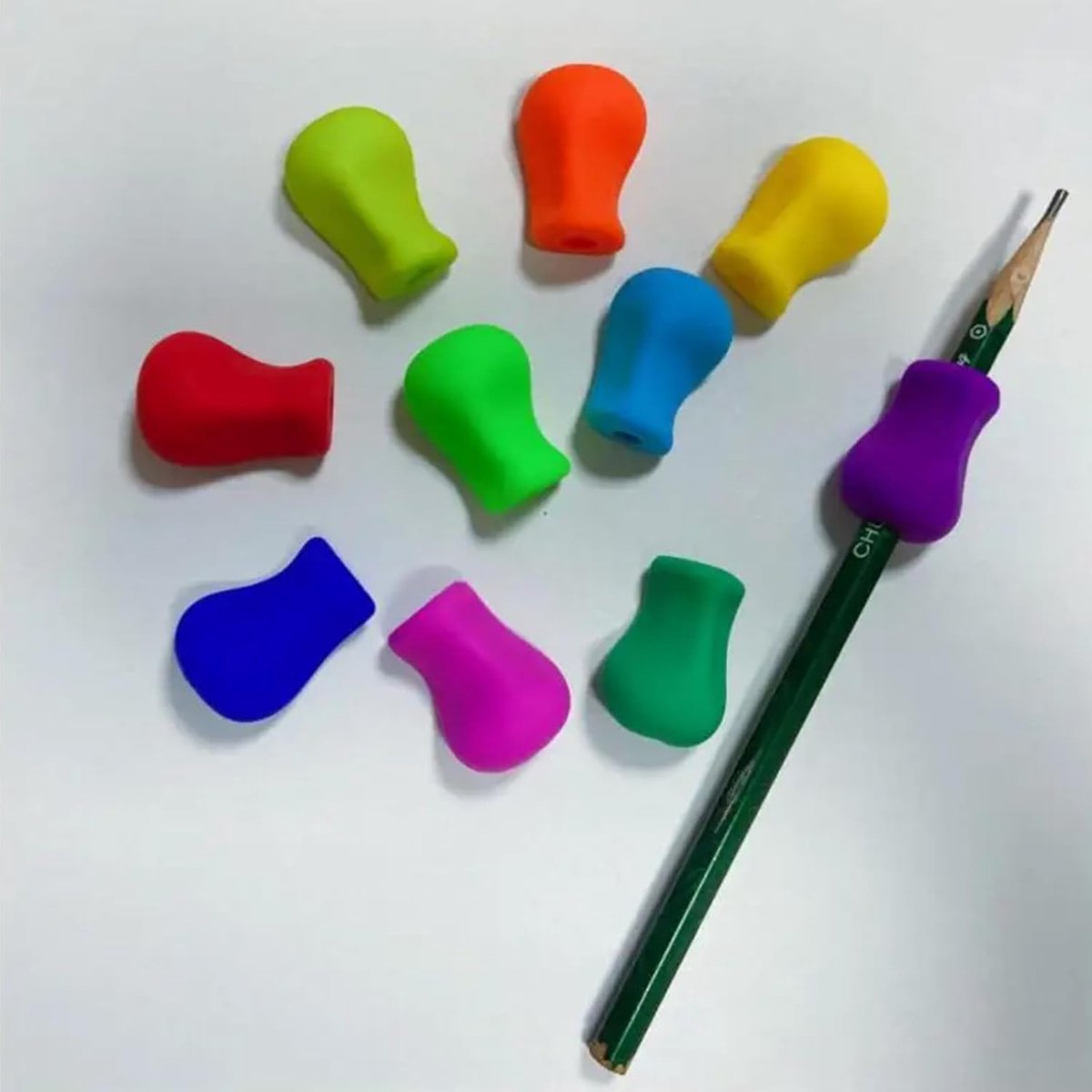 6-Pencil Grip - Soft Grip - Pencil Grips - Children/Adults - Silicone - Ergonomic Posture Correction Writing Tool