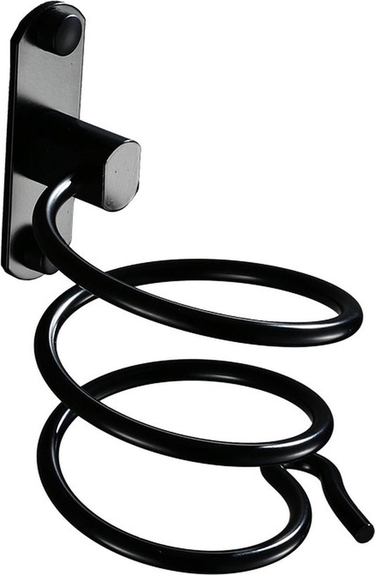 Hairdryer holder - Hairdryer holder - Hairdryer holder - Black - Aluminum - Wall mount - Universal - 120*95*95mm