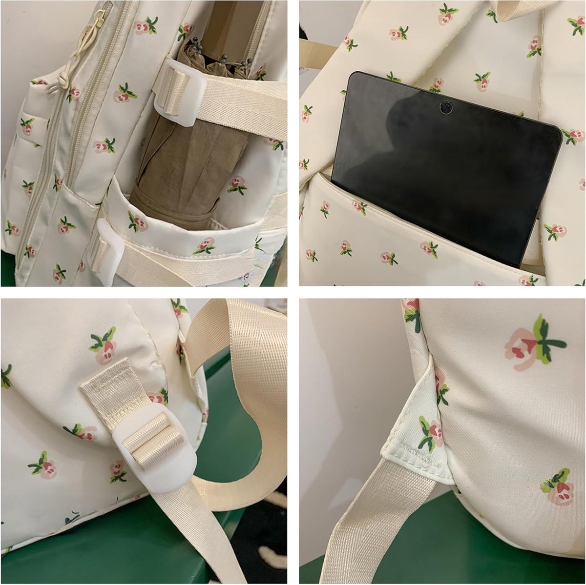 Backpack - School Bag - Backpack - Girl Backpack - School Backpack - School Bag - Tablet Backpack - 20 Liters - Cherry