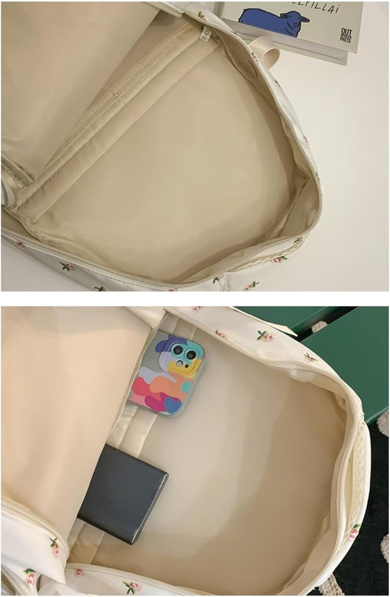 Backpack - School Bag - Backpack - Girl Backpack - School Backpack - School Bag - Tablet Backpack - 20 Liters - Strawberries