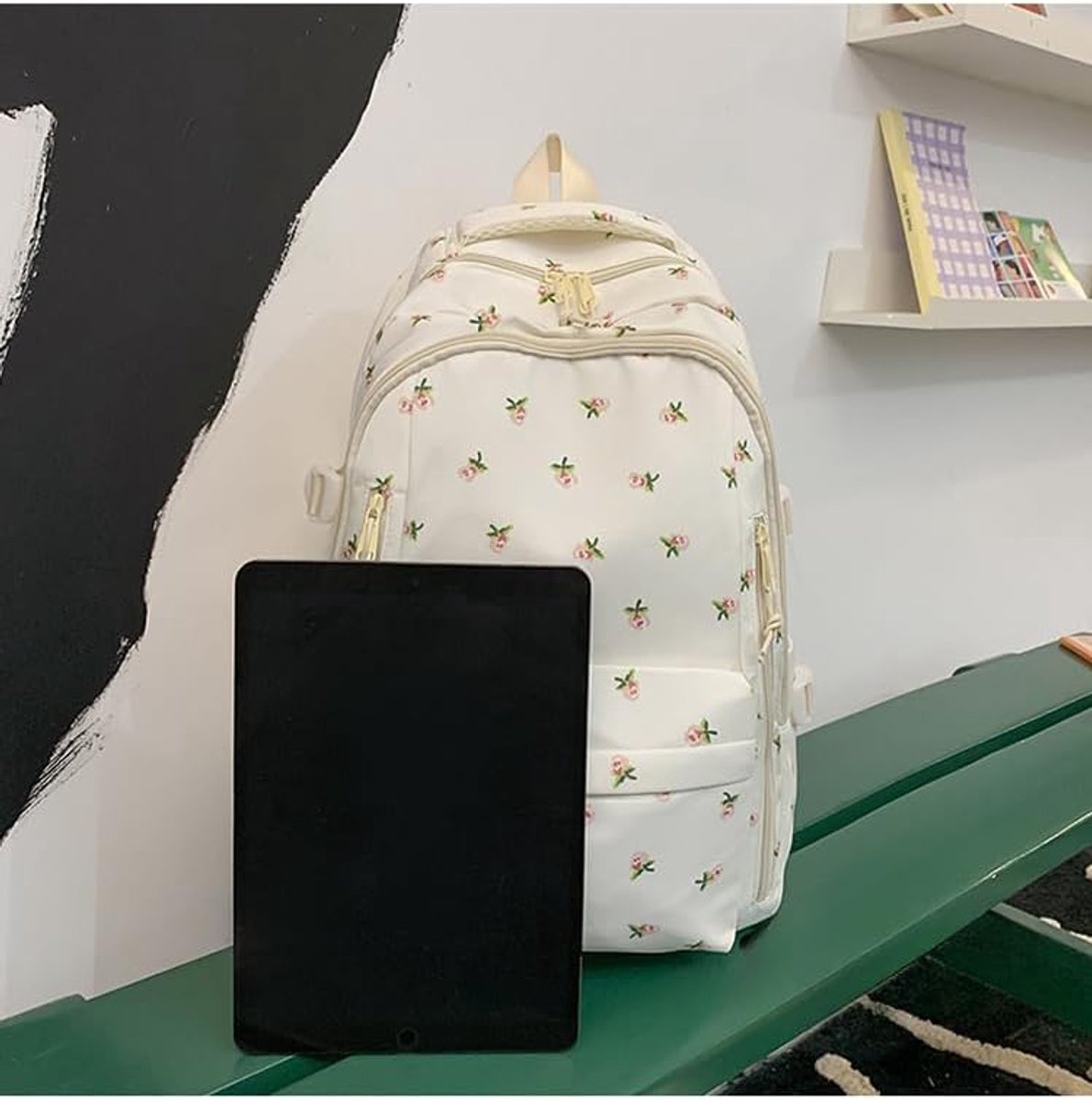 Backpack - School Bag - Backpack - Girl Backpack - School Backpack - School Bag - Tablet Backpack - 20 Liters - Strawberries