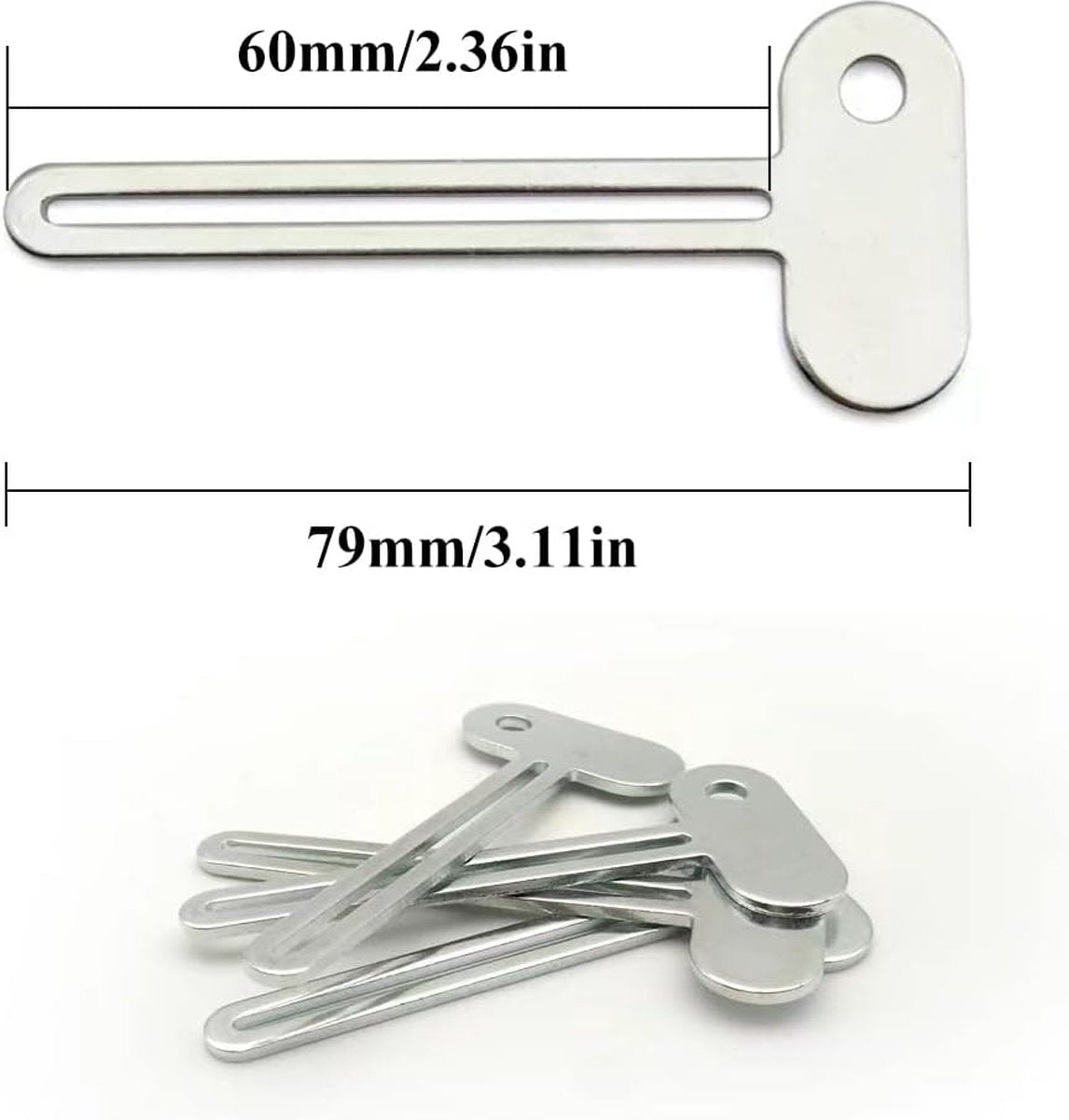 Toothpaste Squeezer - 4 pieces - Tube Squeezer - Stainless steel - silver - key-shaped - Environmentally friendly - Ergonomic design - Suitable for toothpaste, creams, gels
