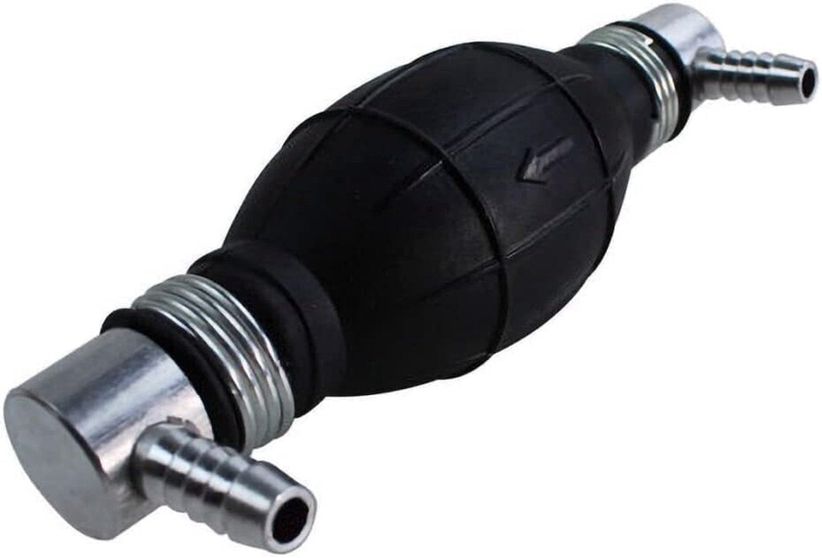 Siphon pump - Hand pump - Oil pump - Siphon pump - Fuel - One-way valve - For boat engine, camper, tractor, motorhome - Black - No hose