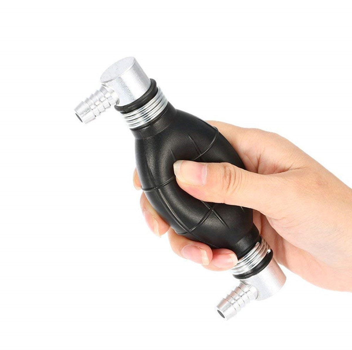 Siphon pump - Hand pump - Oil pump - Siphon pump - Fuel - One-way valve - For boat engine, camper, tractor, motorhome - Black - No hose