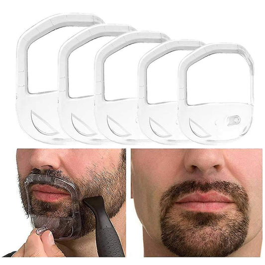 Goatee Shaving Template Beard Guide Shaper For Men White 5 Sizes