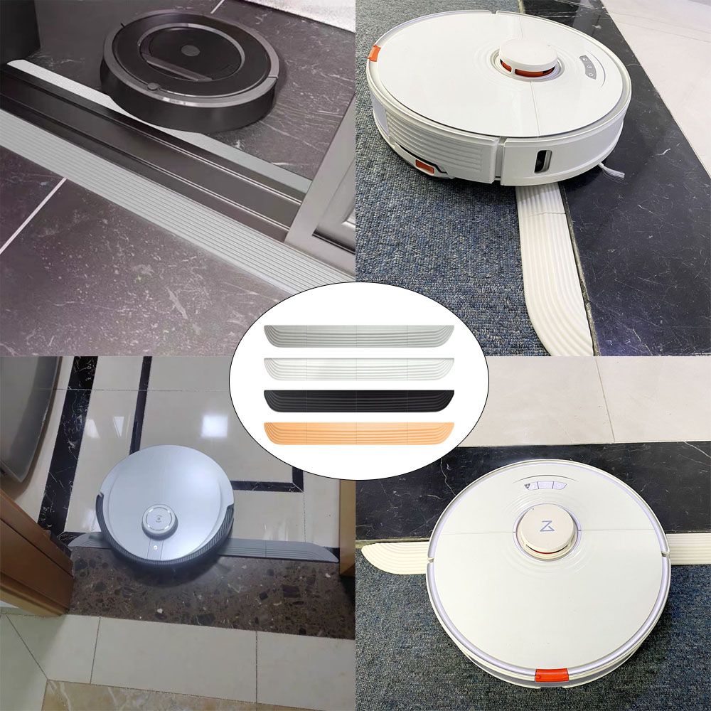 White Threshold Strip Compatible with Robot Vacuum Cleaner