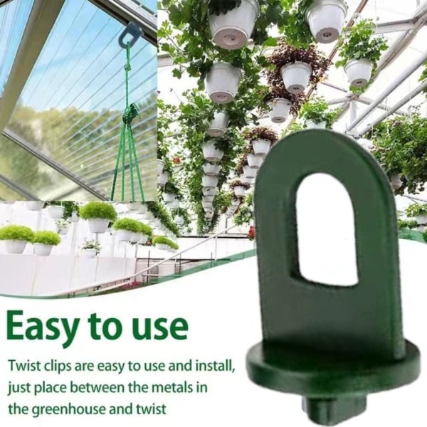 Greenhouse Hanging Clamps 50pcs Plant Crop Clips Hooks for Greenhouse Gardening