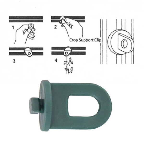 Greenhouse Hanging Clamps 50pcs Plant Crop Clips Hooks for Greenhouse Gardening