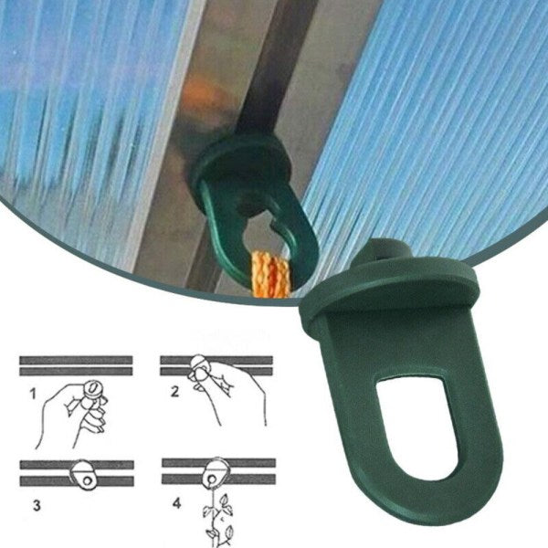 Greenhouse Hanging Clamps 50pcs Plant Crop Clips Hooks for Greenhouse Gardening