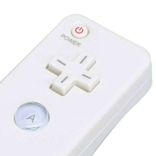 Wii Remote Control Red with Built-in Motion Plus Compatible with Nintendo Wii and Wii U
