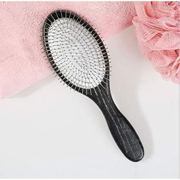 Metal Spike Paddle Brush for Women Men Children Hair Detangling Massage Anti-Static All Hair Types