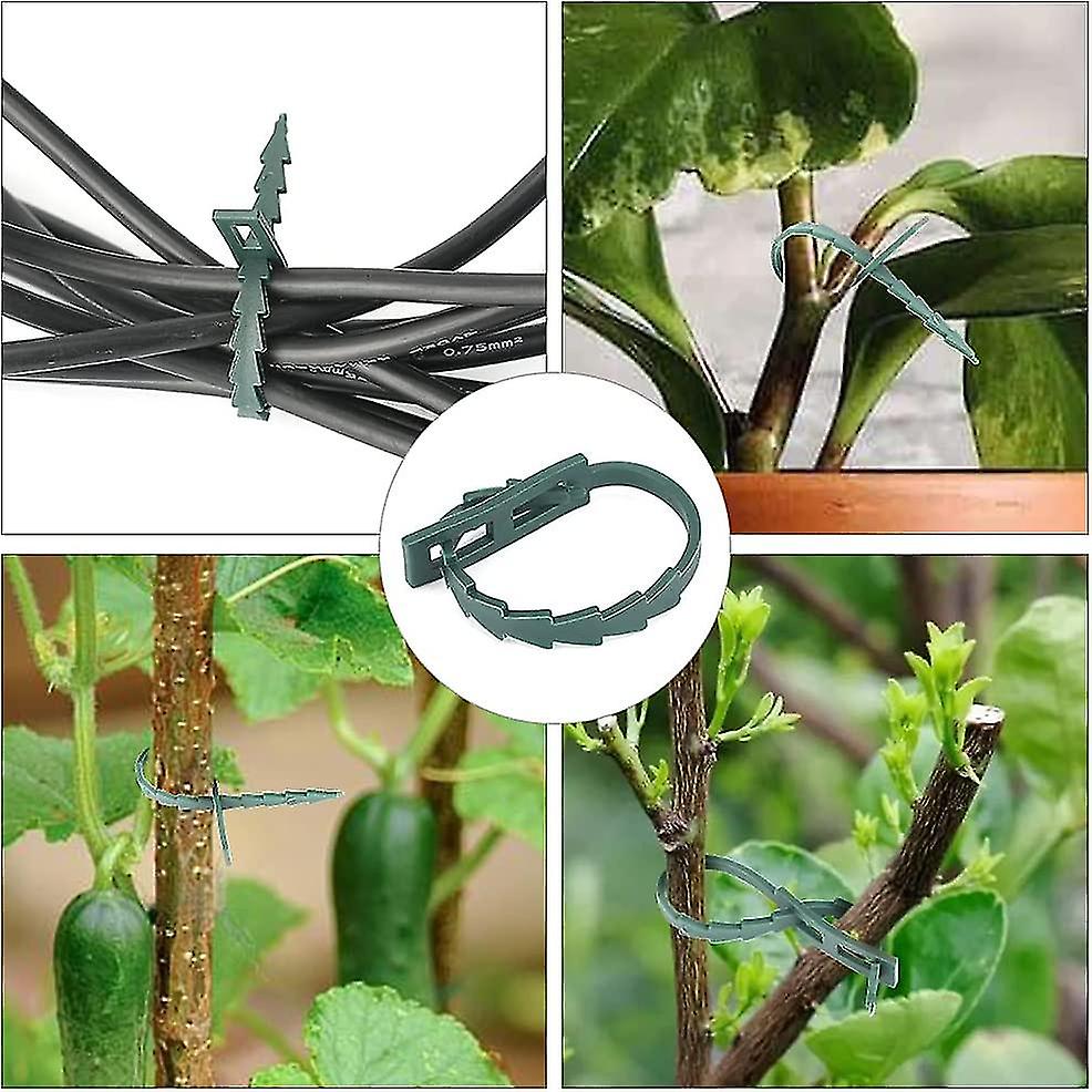 Adjustable Plant Ties 200 Pcs, 13.5 cm Flexible Plastic Garden Wire Ties for Plant Support