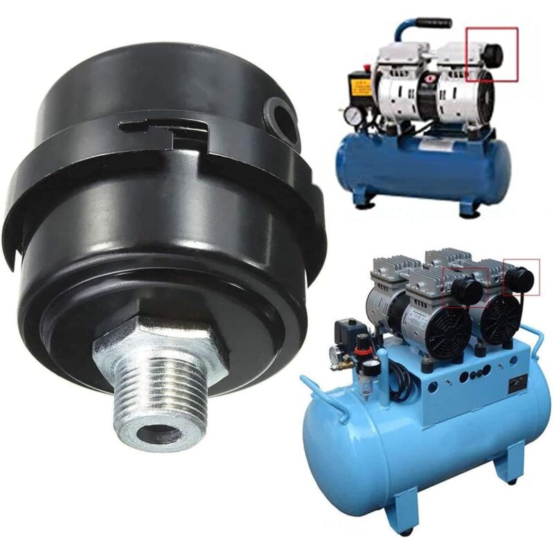 2 Pieces Air Filter Silencer, Air Compressor Filter Silencer, 3/8\" Air Compressor Filter 16.3mm