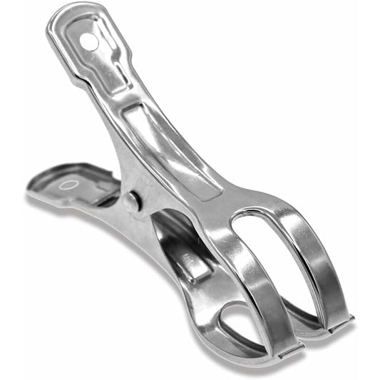 Heavy Duty Stainless Steel Clothes Pegs, Large, 10-Pack, for Sunbeds and Pool Covers