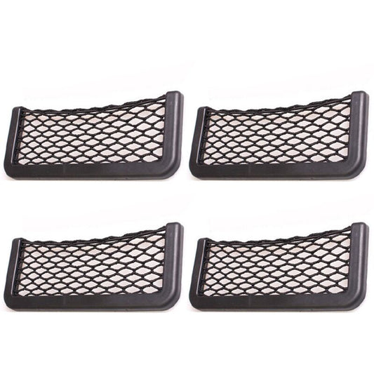 Universal Car Mesh Pocket Organizer for Phones and Glasses - Car Storage Net Compatible with All Cars
