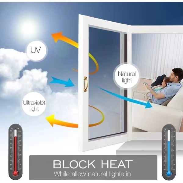One-way mirror film Window film Sun protection Glass sticker - Special offer - Black Silver 40x300 cm Black-silver Black-silver 40x300 cm Black-silver 40x300 cm