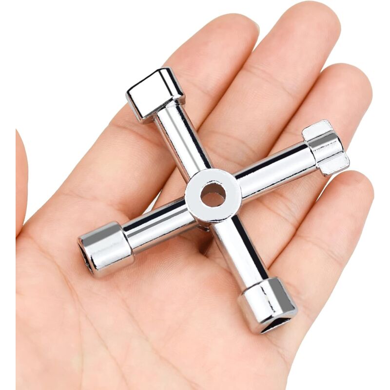 Universal Electrical Cabinet Wrench 4-in-1 for Elevators and Valves Multifunctional Tool