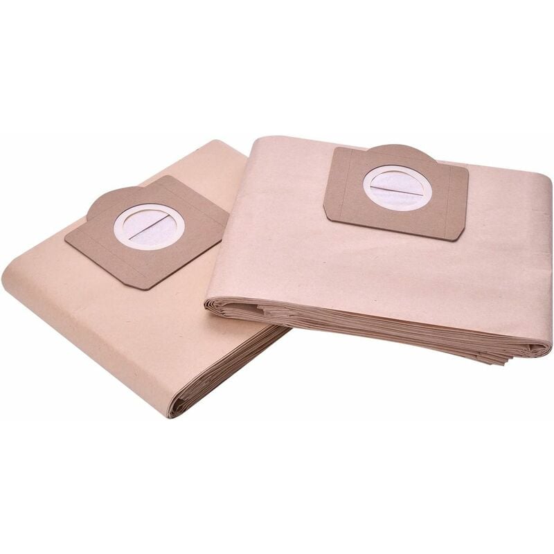 Karcher WD3 WD3P Wet and Dry Vacuum Cleaner Bags 10-Pack 6.959-130.0 A 2201/2204/2504 Replacement Paper Vacuum Bags
