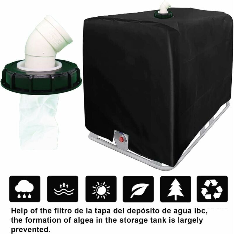 IBC Tank Water Filter 165mm Washable Nylon, Compatible with IBC Tank Accessories, 1000L