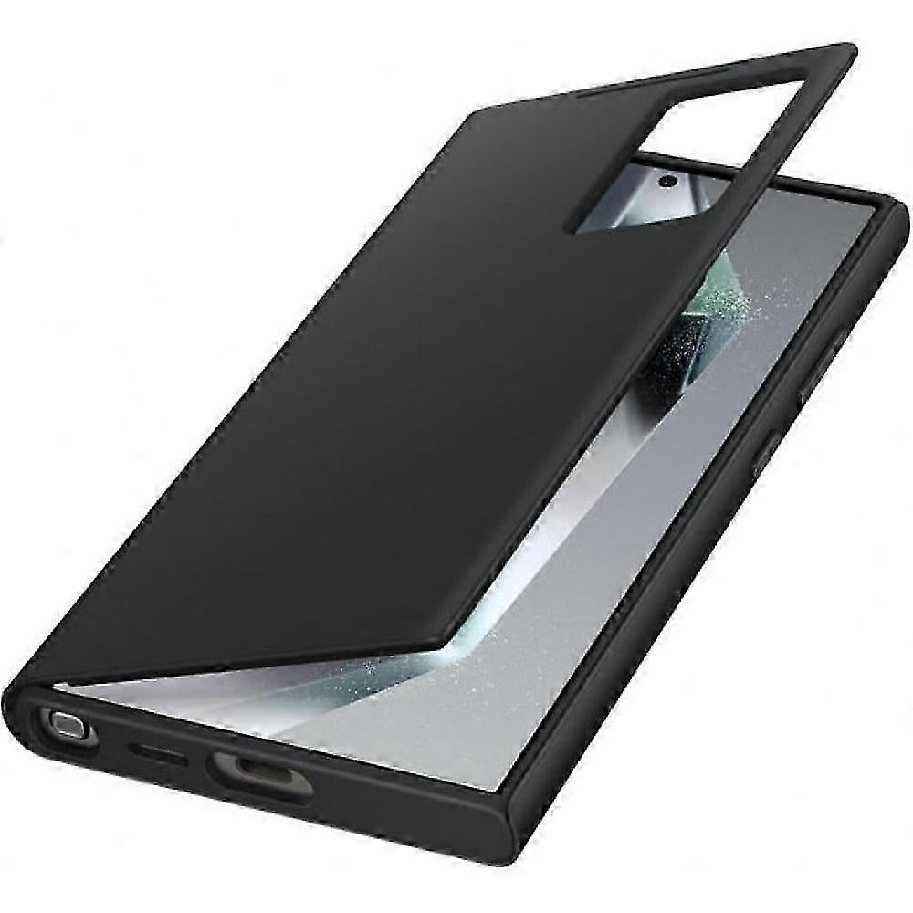 Galaxy S23 Ultra Wallet Case (Black) — Compatible with Samsung (Smart Wake-up)