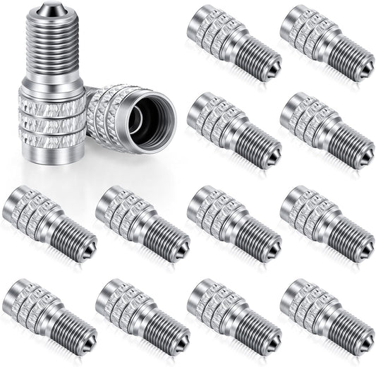 16 Pack Double Valve Stem Cap Inflate Tire Valve Caps Flow Through Tires Cap for High Pressure Truck Car RV Semi Bus Tires