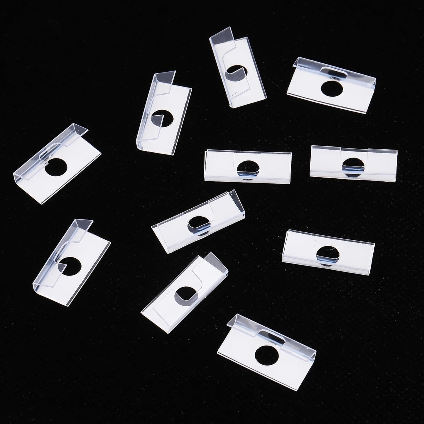 600 Pcs Clear Hangers Ear Jewelry Plastic Clothes Hanger Earring Display Hook Adhesive Ear Ring Hooks White Earring Cards for Selling Hanging PVC Ear Hooks Clear Plastic PVC Hooks