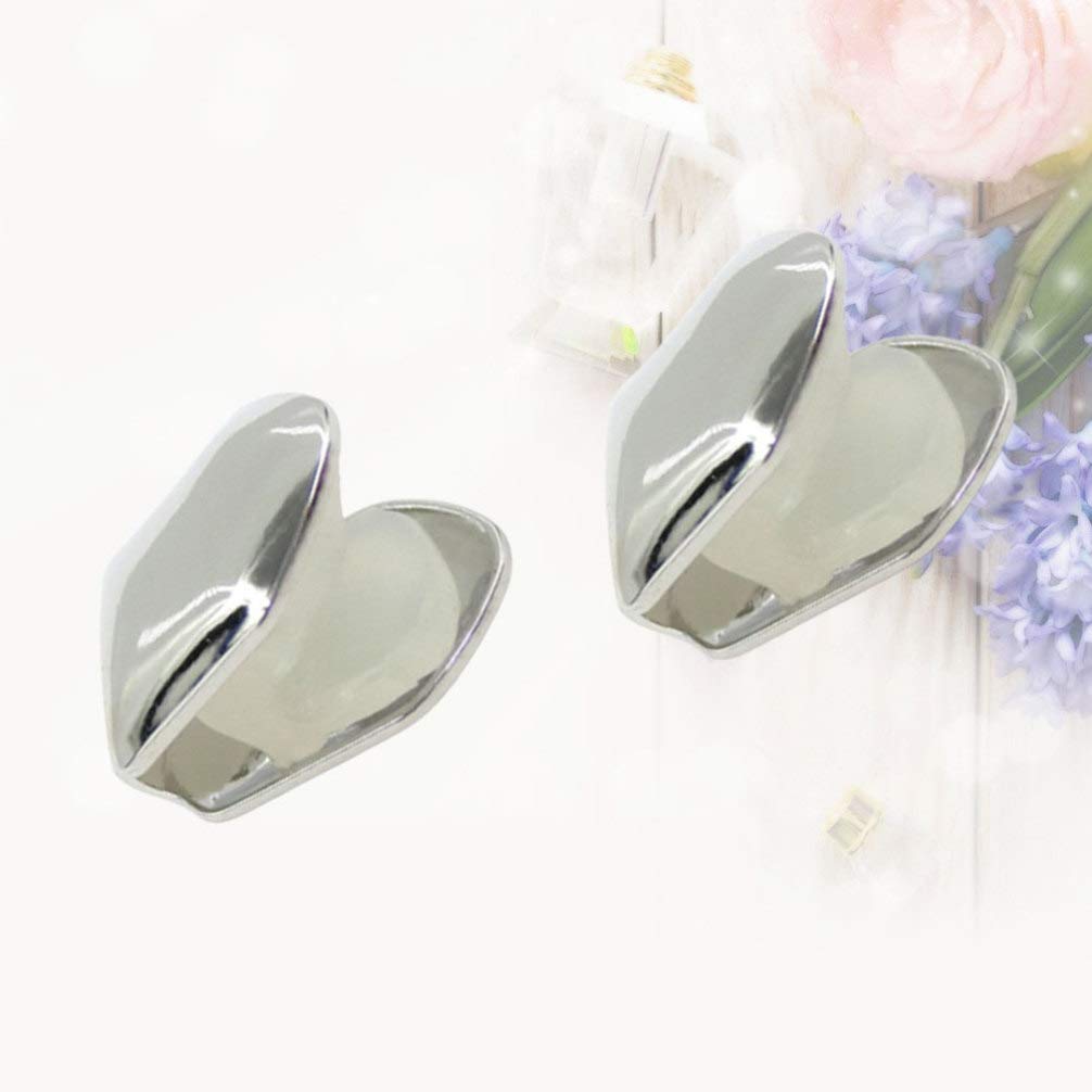 4pcs Silver Plated Small Single Tooth Cap Hip Hop Teeth Grill Decoration