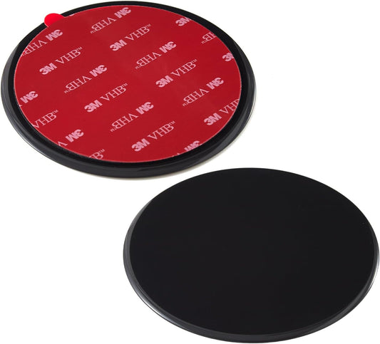 2 Pcs 70mm 3M VHB Adhesive Dashboard Pad Mounting Disk for Suction Cup Phone Mount & Garmin GPS Suction Mount Dash Cam Holder Stick On Universal Dash Mount Pad