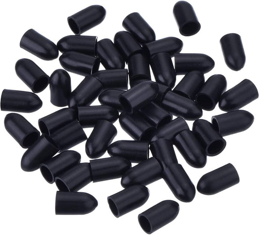 50 Pcs Pourers Dust Covers Olive Oil Liquor Bottle Pour Spout Cover Rubber Caps (Not Include the Spout)