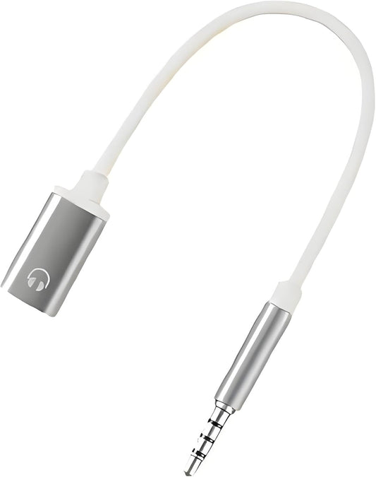 Silver Headphone Jack Adapter, 3.5mm Male to TypeC Female Audio Cable Cord, USB C to Aux Audio Dongle Cable Cord, Compatible with MP3 Players, CD Players, Laptops, Tablets, Smartphone