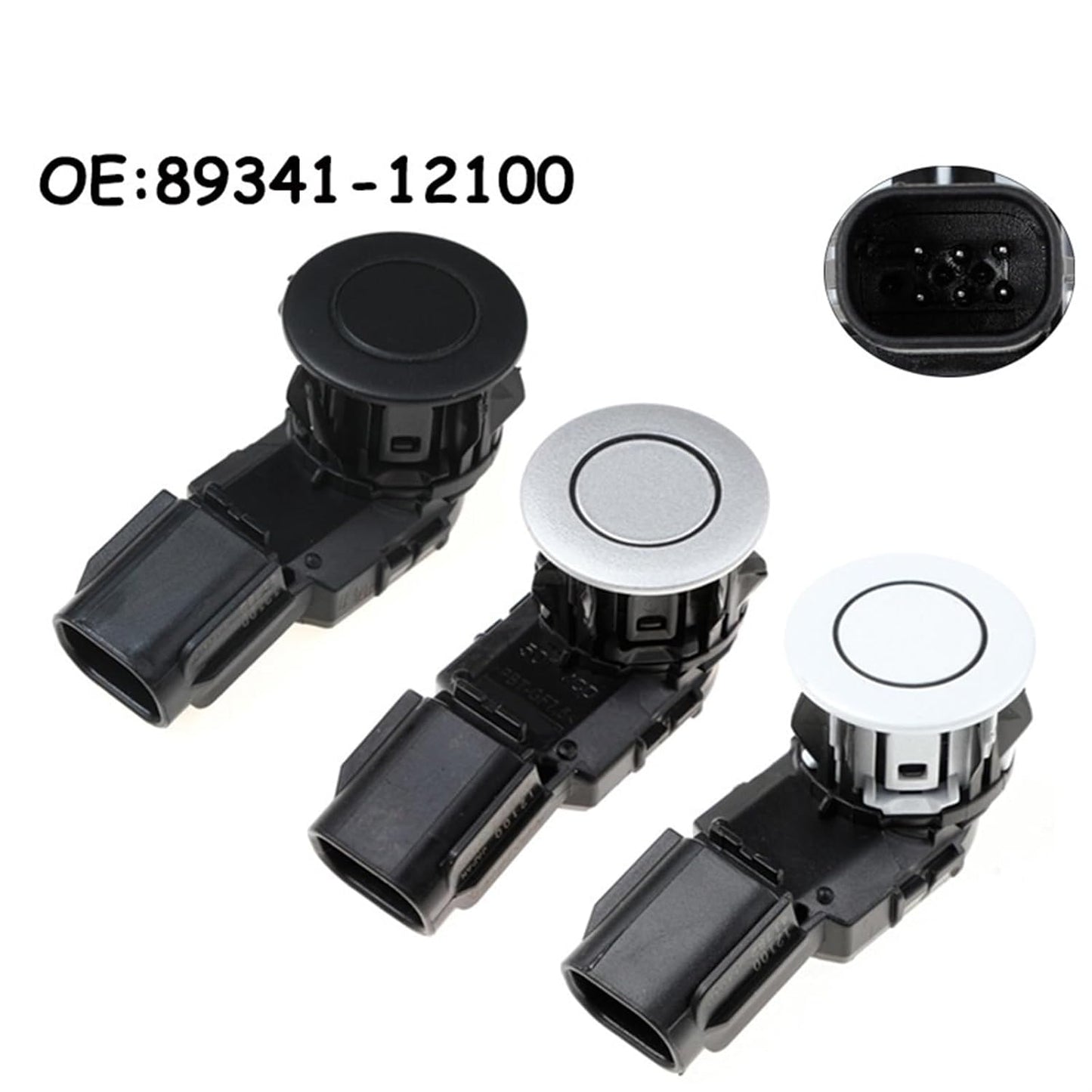 Car Parking Sensors for for RAV4 2017-2018 Parking Sensor Distance Control Sensor Detector 8934112100 8934142060 89341-12100 Detection Radar(Silver)