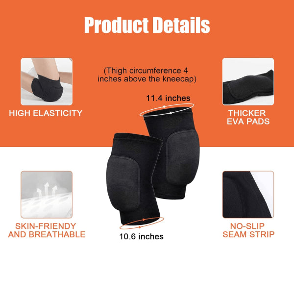 Volleyball Knee Pads and Arm Guards with Thumb Holes High Protection Plate for Women Teenage Girls Training Equipment