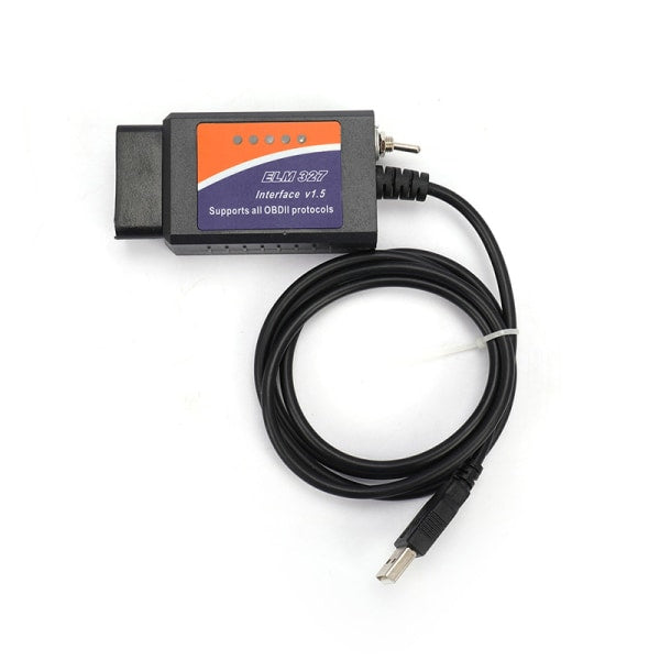ELM327 USB V1.5 Interface Adapter with CH340 25K80 Chip Compatible with Forscan ELMconfig One Size
