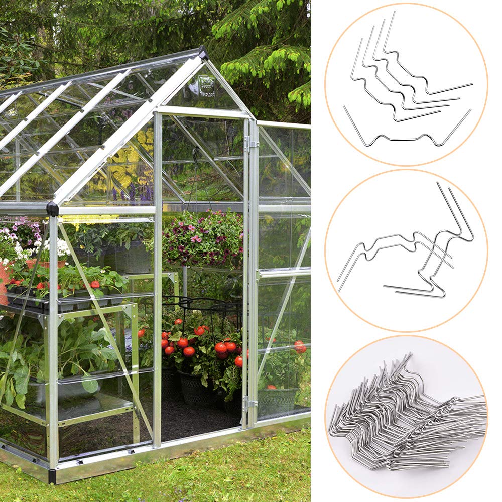 Greenhouse Clamps 50-Pack Stainless Steel W-Clamps